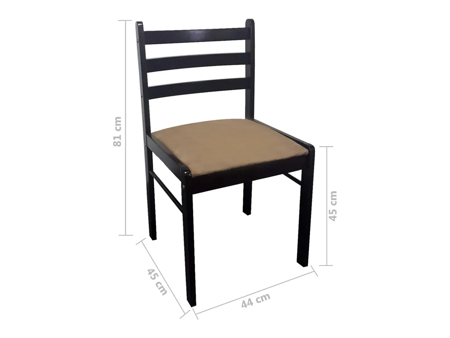 Sillas de comedor 2 uds madera maciza caucho terciopelo marrón