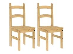 Sillas de comedor 2 uds madera maciza de pino 40x46x99 cm