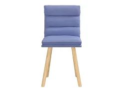Sillas de comedor 2 uds tela azul jeans