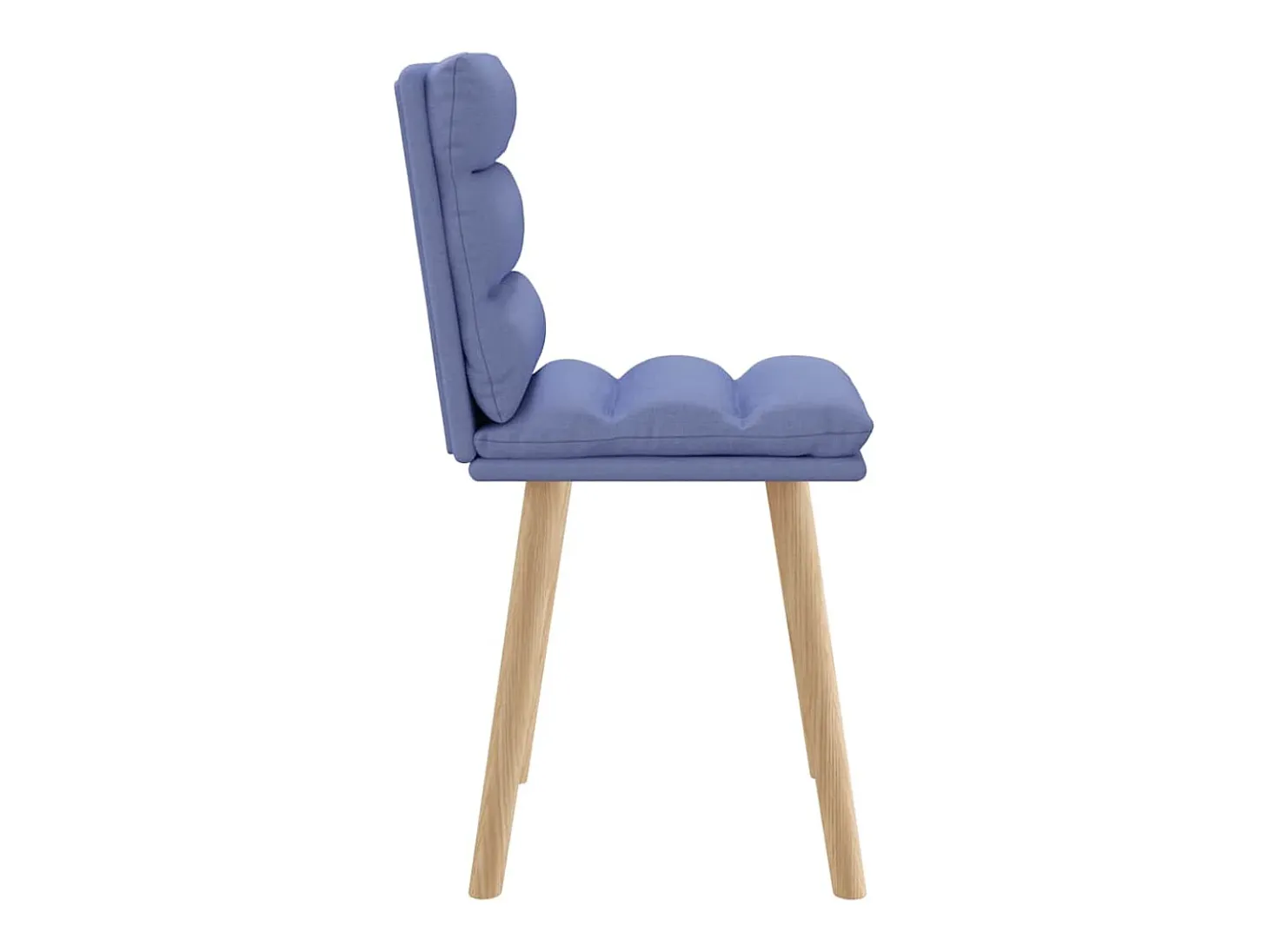 Sillas de comedor 2 uds tela azul jeans