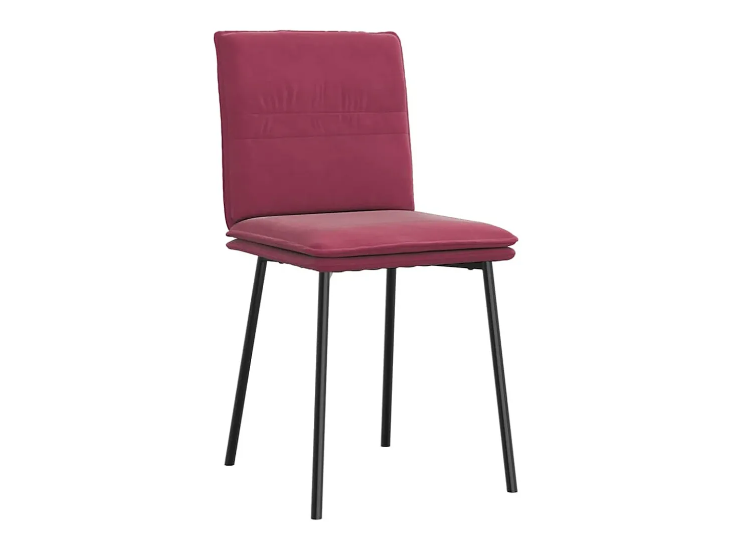 Sillas de comedor 4 unidades terciopelo rojo tinto