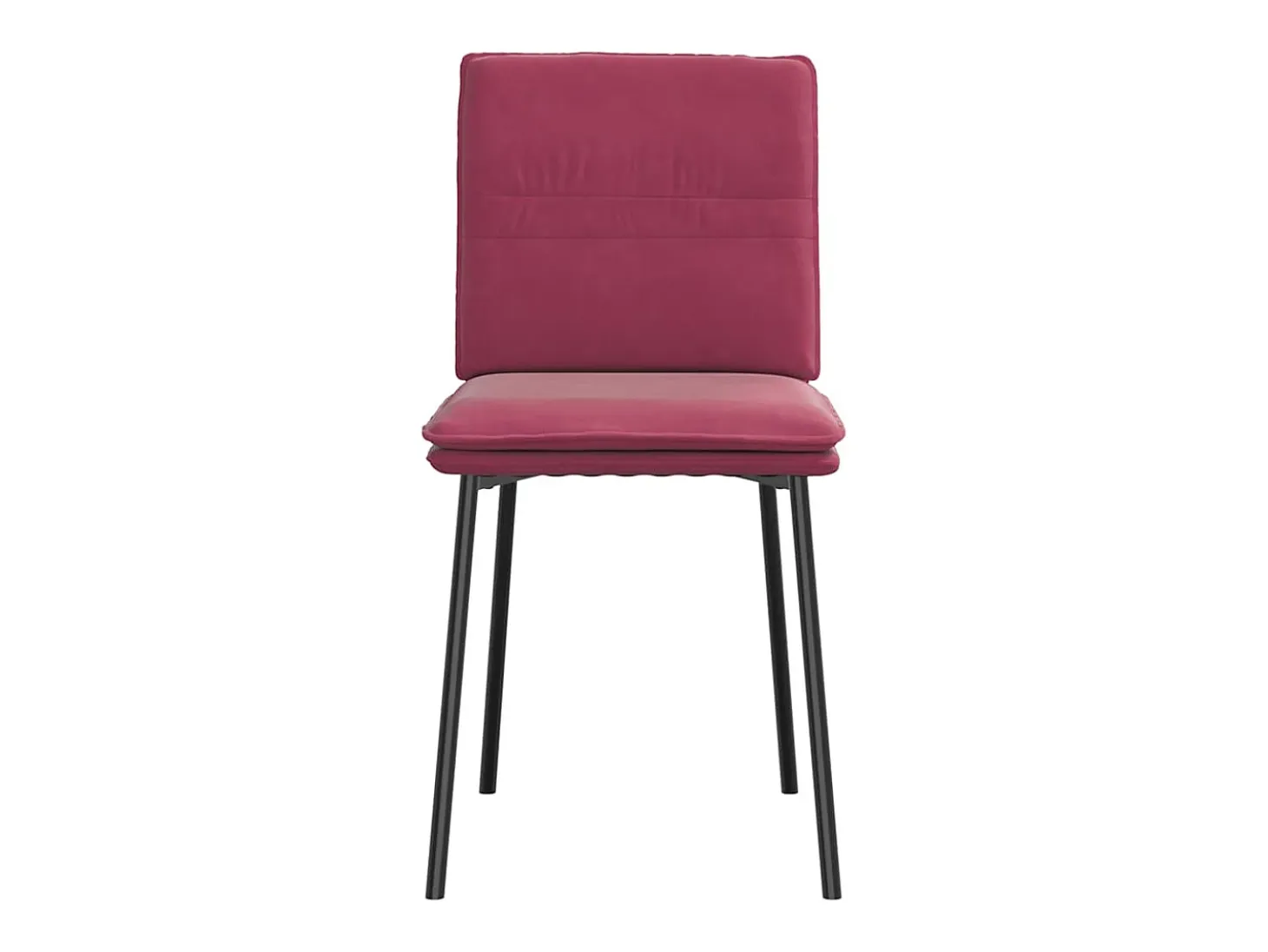 Sillas de comedor 4 unidades terciopelo rojo tinto