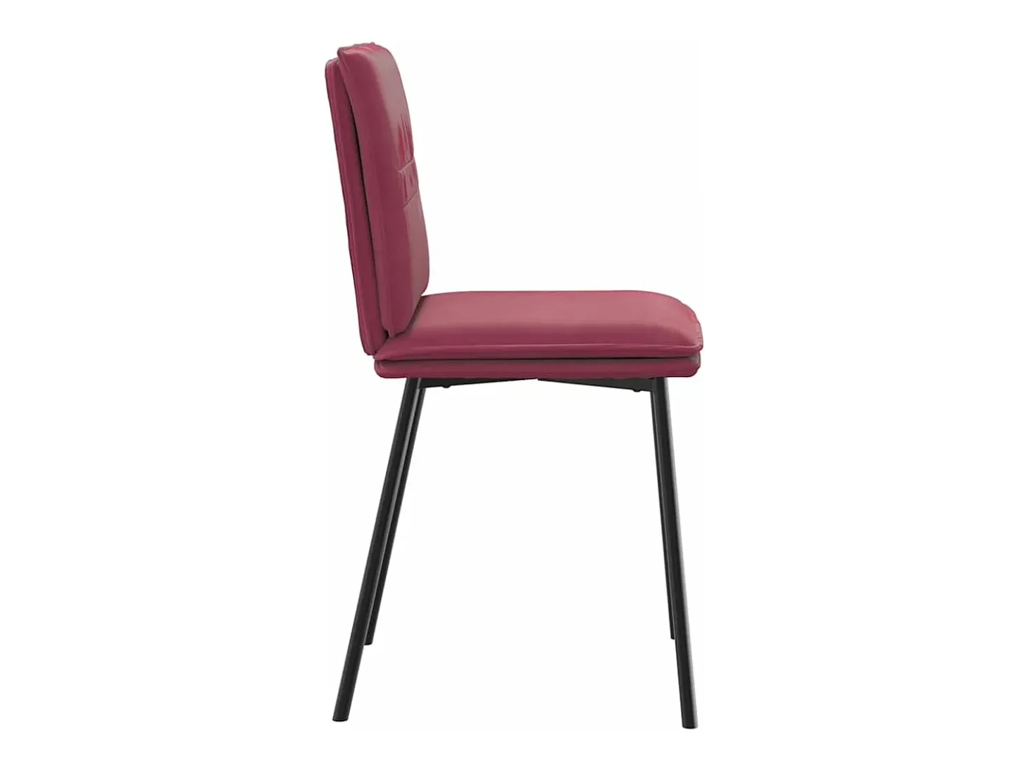 Sillas de comedor 4 unidades terciopelo rojo tinto