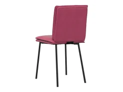 Sillas de comedor 4 unidades terciopelo rojo tinto