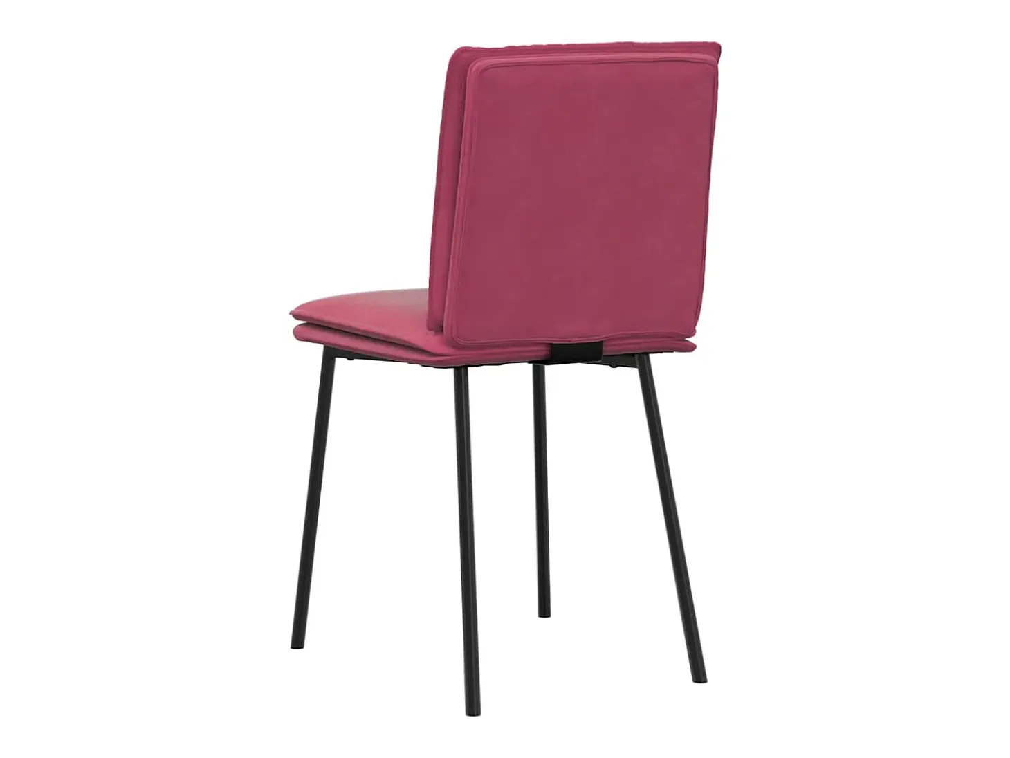 Sillas de comedor 4 unidades terciopelo rojo tinto