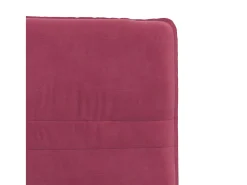Sillas de comedor 4 unidades terciopelo rojo tinto