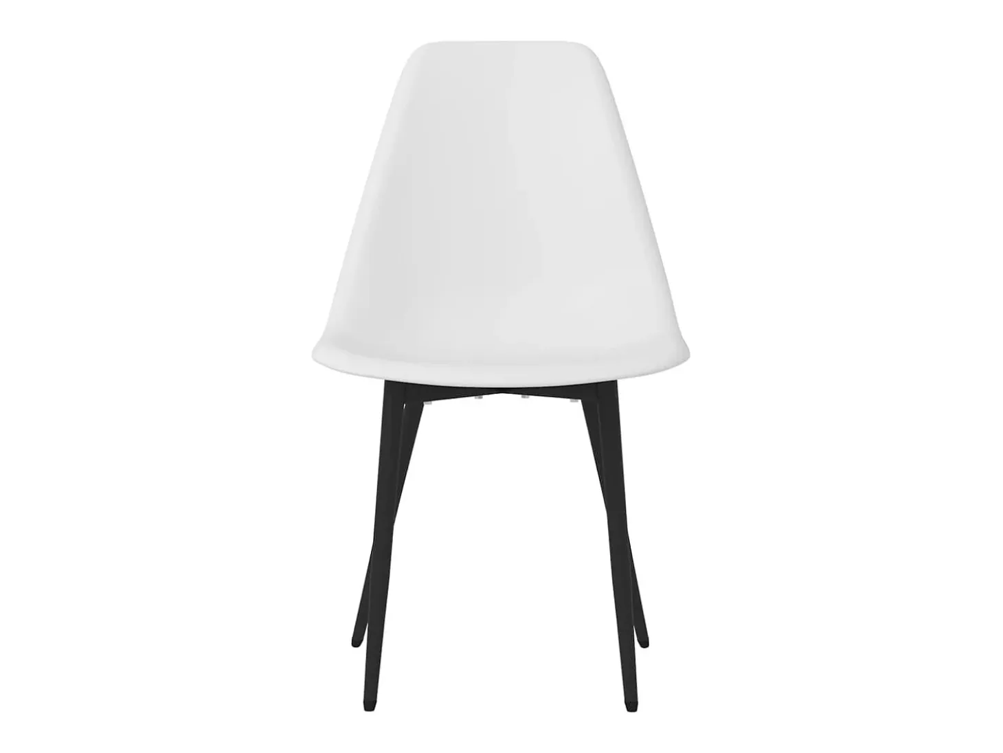 Sillas de comedor 4 unidades blancas PP