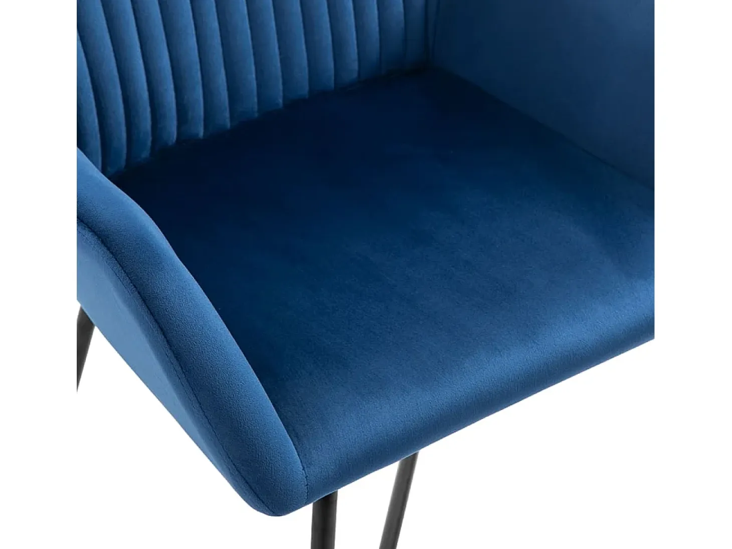 Sillas de comedor 6 unidades de terciopelo azul