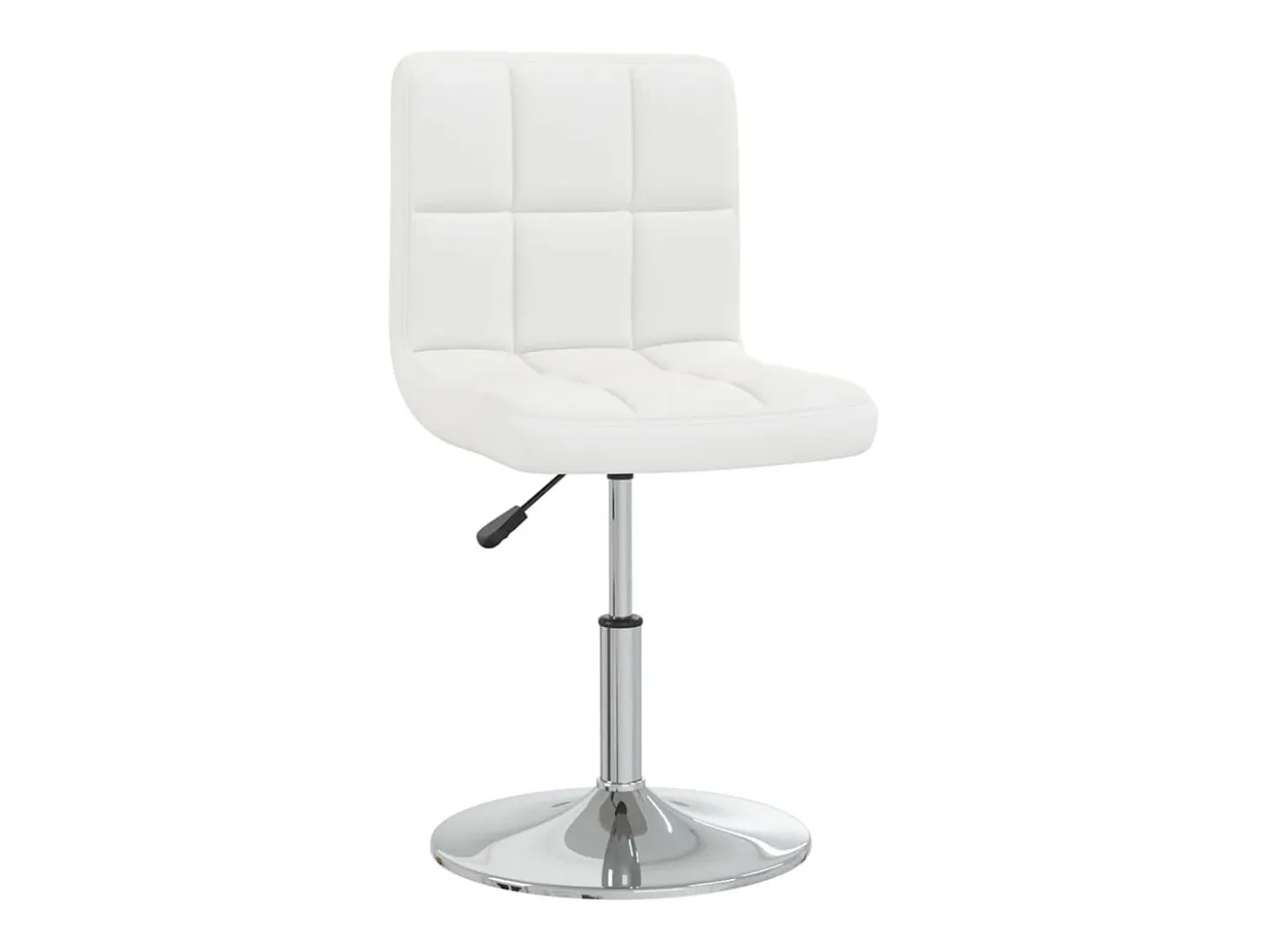 Sillas de comedor 4 unidades cuero sintético blanco