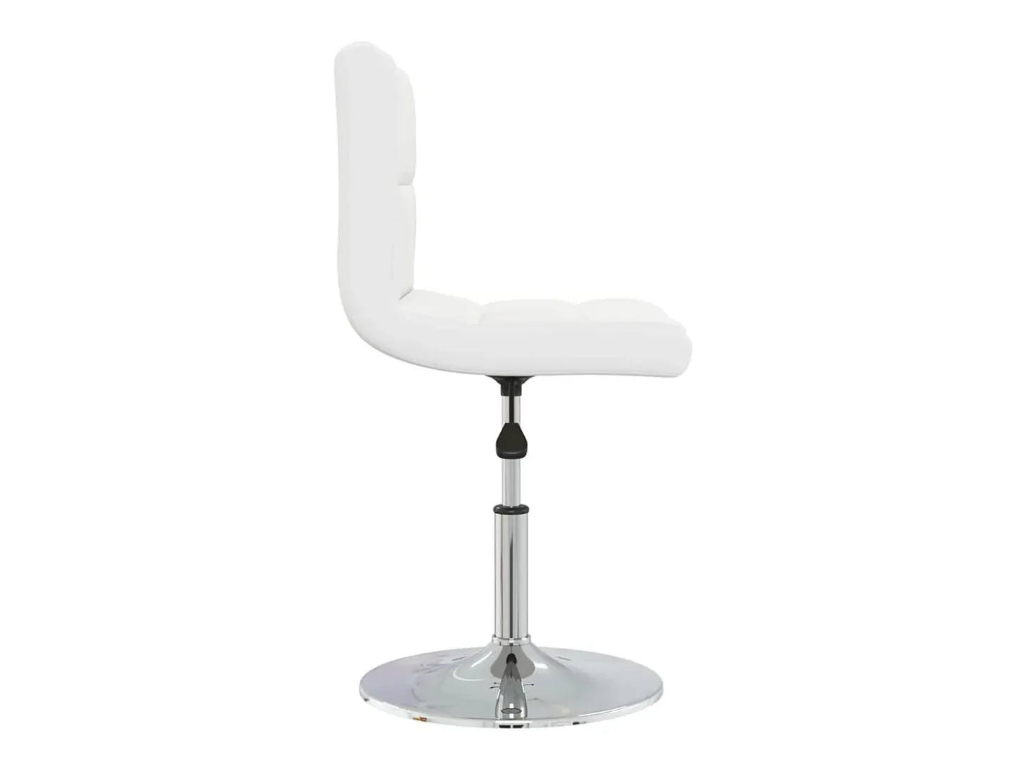 Sillas de comedor 4 unidades cuero sintético blanco