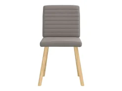 Sillas de comedor 4 unidades tela taupe