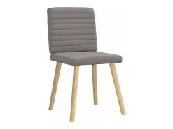Sillas de comedor 4 unidades tela taupe