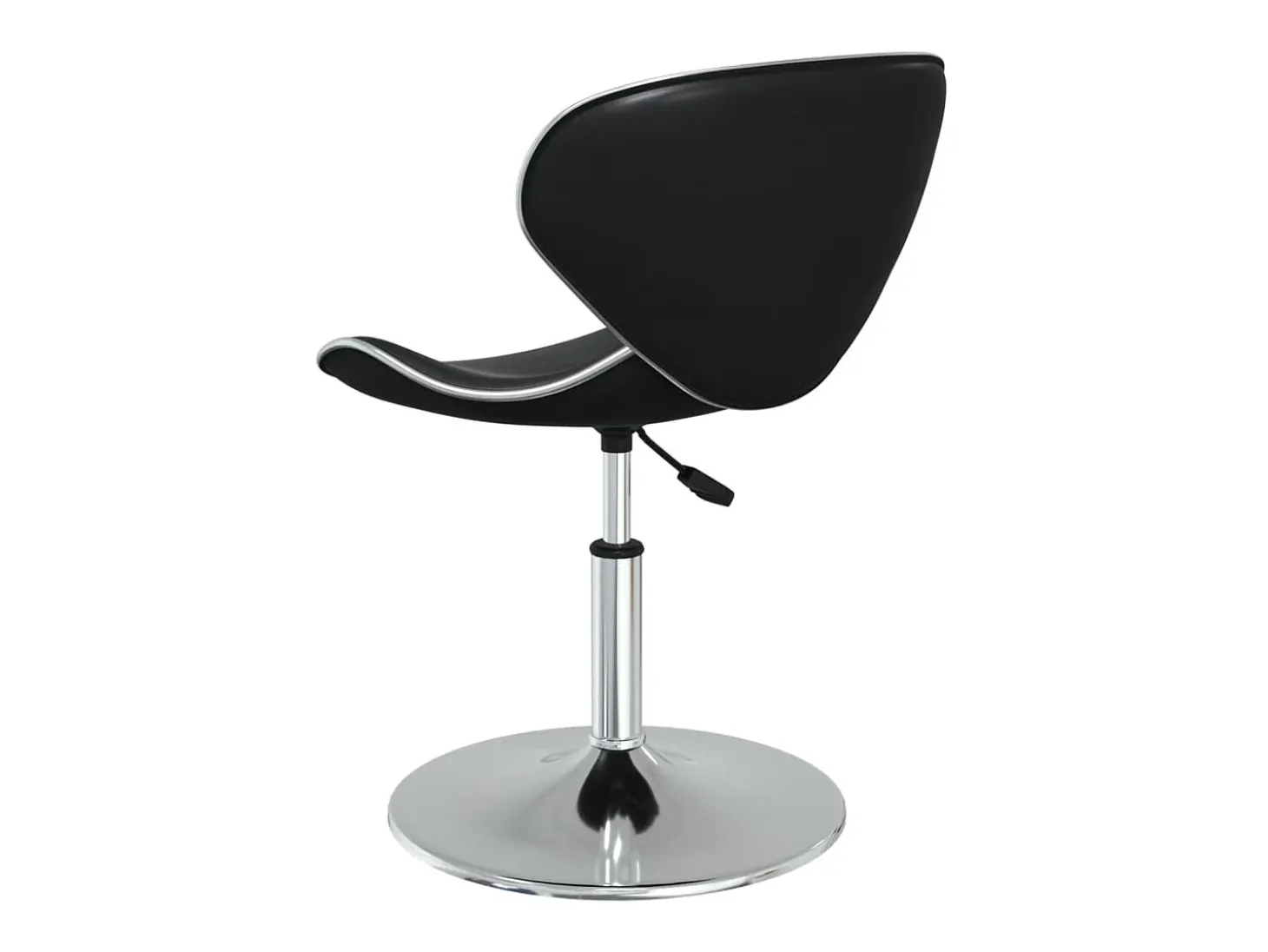 Sillas de comedor 4 unidades cuero sintético negro