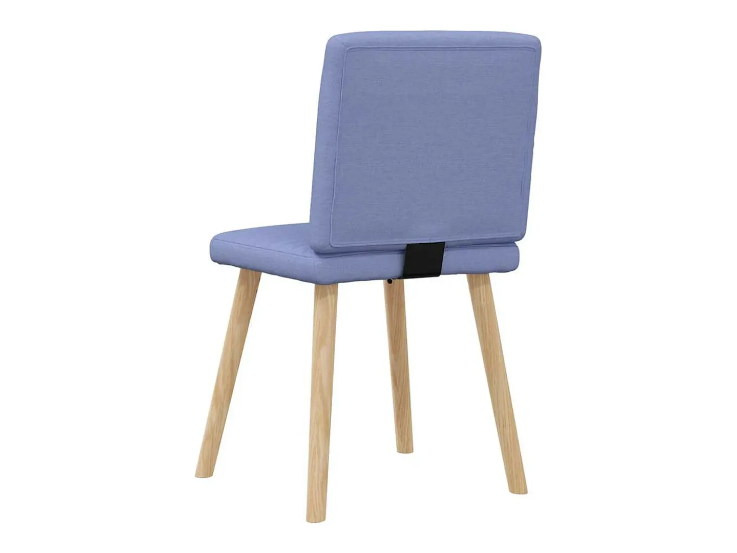 Sillas de comedor 6 unidades tela azul jeans