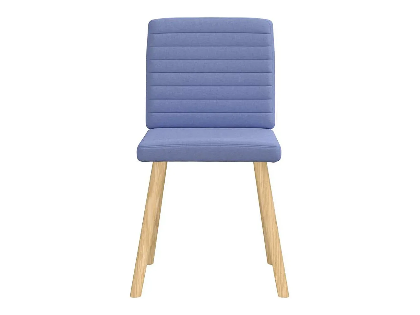 Sillas de comedor 6 unidades tela azul jeans