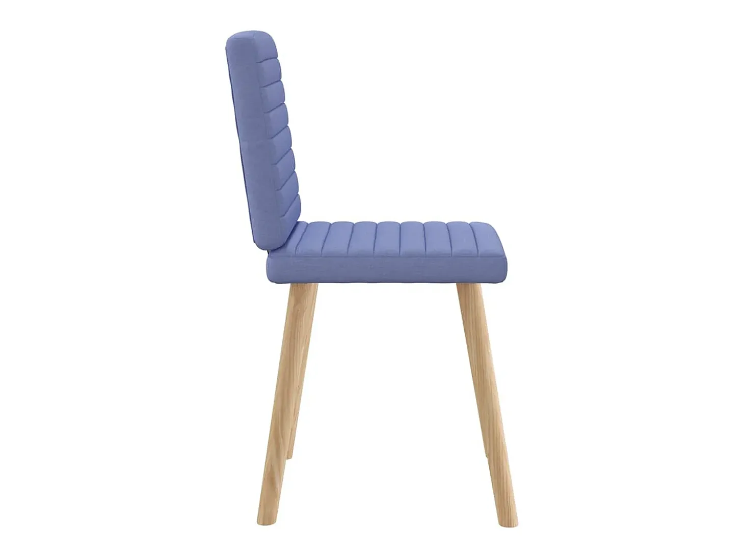 Sillas de comedor 6 unidades tela azul jeans