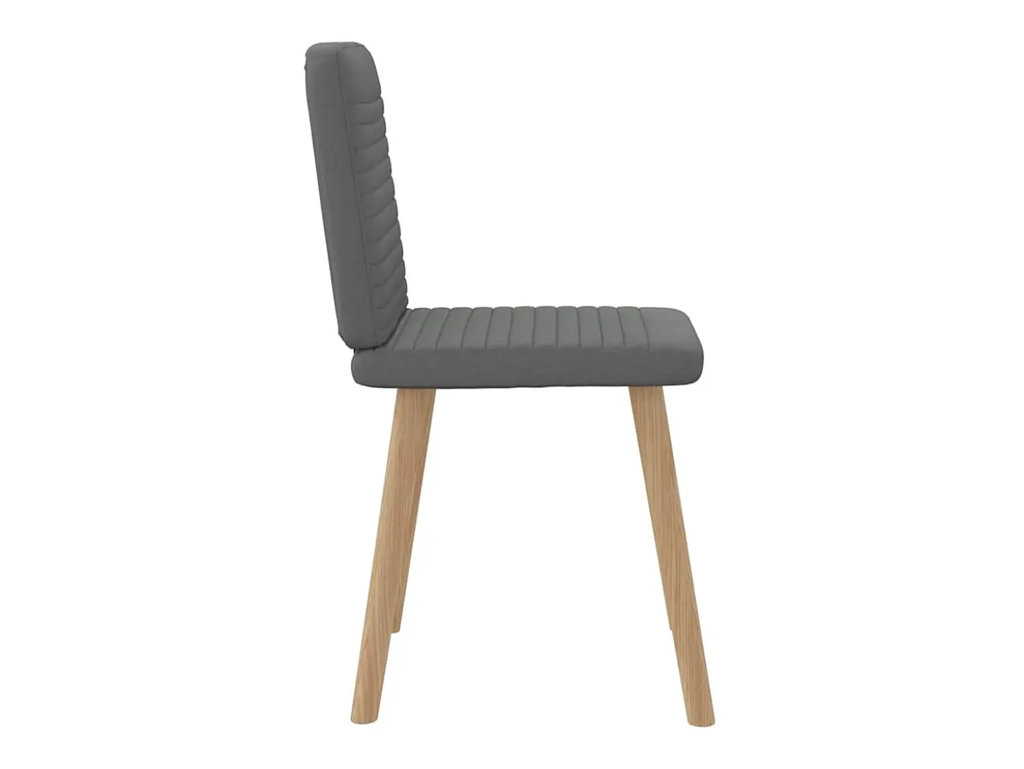 Sillas de comedor 2 unidades tela gris oscuro