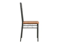 Sillas de comedor 4 unidades MDF marrón