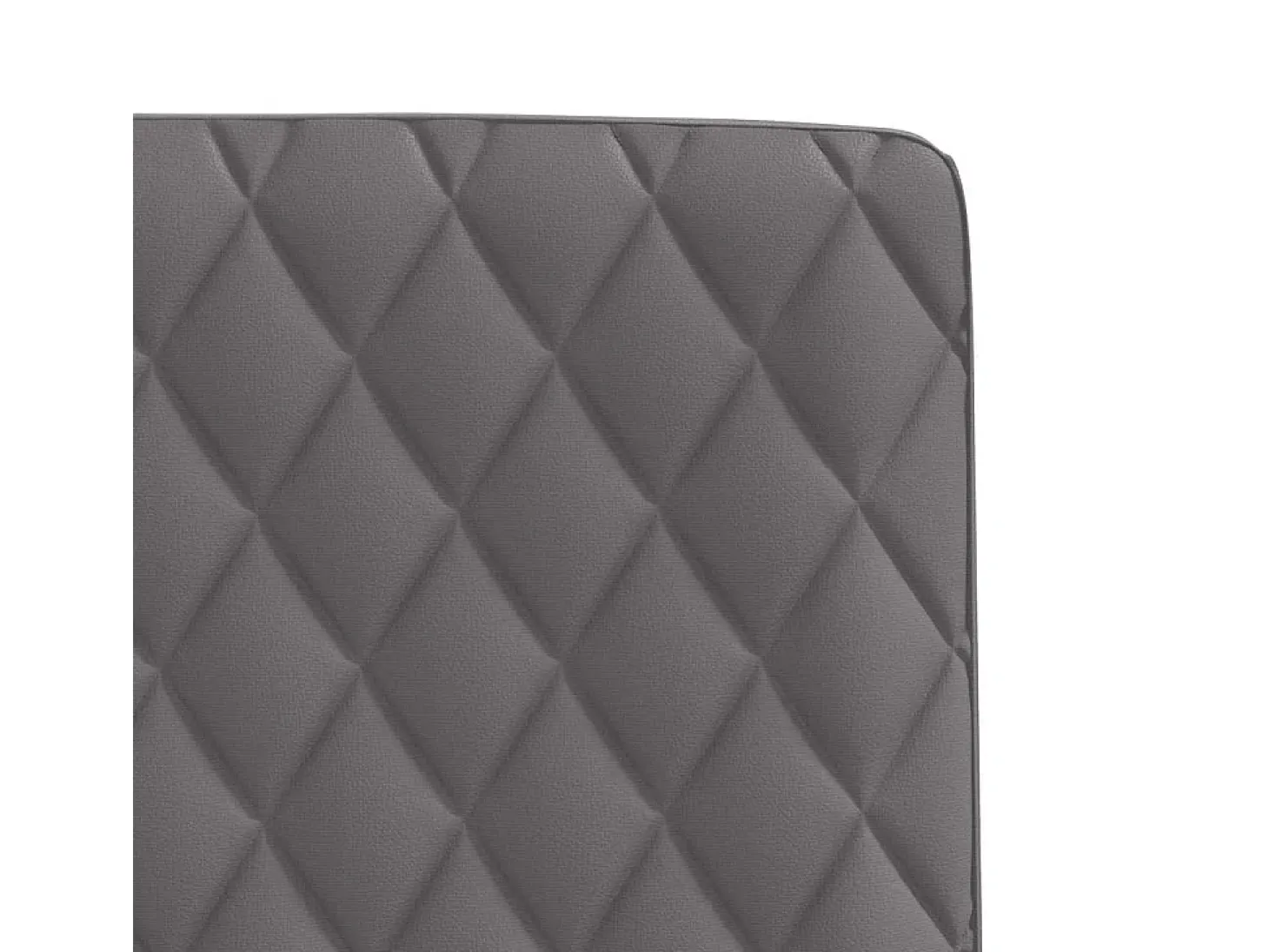 Sillas de comedor 6 unidades cuero sintético gris