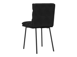 Sillas de comedor 2 unidades terciopelo negro