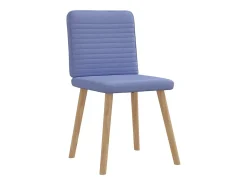 Sillas de comedor 4 unidades tela azul jeans