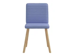 Sillas de comedor 4 unidades tela azul jeans