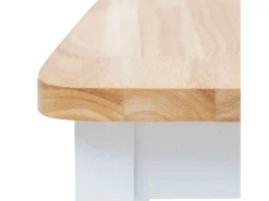 Sillas de comedor 6 unidadesmadera maciza caucho blanco madera claro
