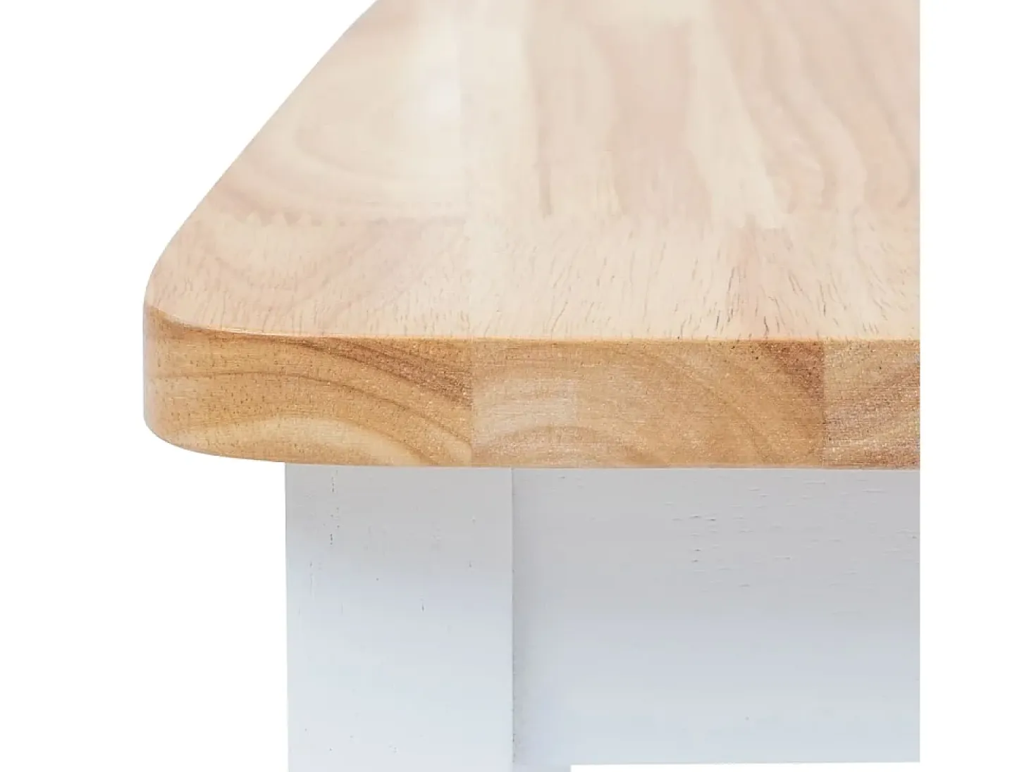 Sillas de comedor 6 unidadesmadera maciza caucho blanco madera claro