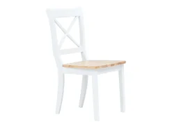 Sillas de comedor 6 unidadesmadera maciza caucho blanco madera claro