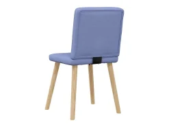 Sillas de comedor 2 unidades tela azul jeans