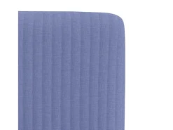 Sillas de comedor 2 unidades tela azul jeans