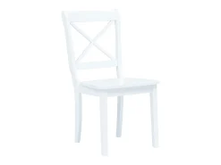 Sillas de comedor 6 unidades madera maciza de caucho blanco
