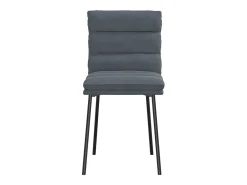 Sillas de comedor 2 unidades terciopelo gris oscuro