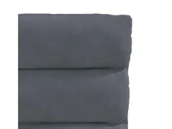 Sillas de comedor 2 unidades terciopelo gris oscuro