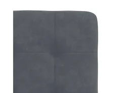 Sillas de comedor 4 unidades terciopelo gris oscuro