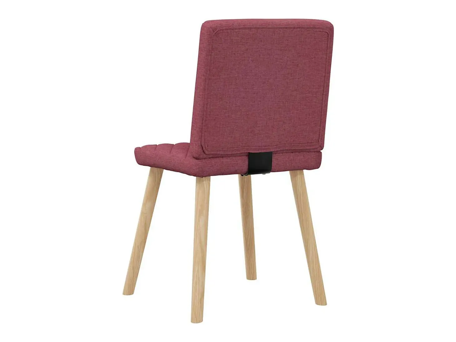 Sillas de comedor 2 unidades tela rojo tinto