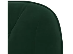 Sillas de comedor 2 unidades terciopelo verde oscuro