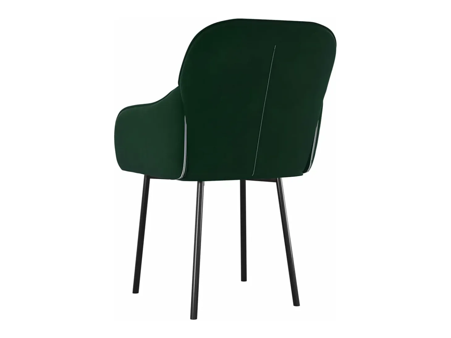 Sillas de comedor 2 unidades terciopelo verde oscuro