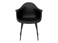 Sillas de comedor 6 unidades negras PP