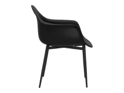 Sillas de comedor 6 unidades negras PP
