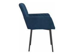 Sillas de comedor 2 unidades terciopelo azul