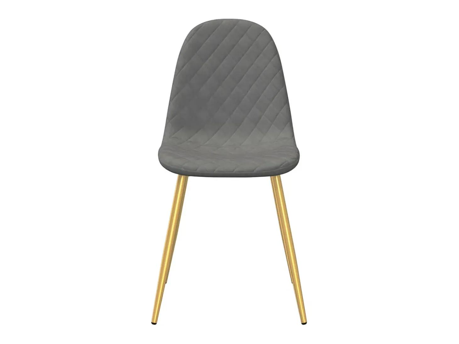 Sillas de comedor 6 unidades de terciopelo gris claro