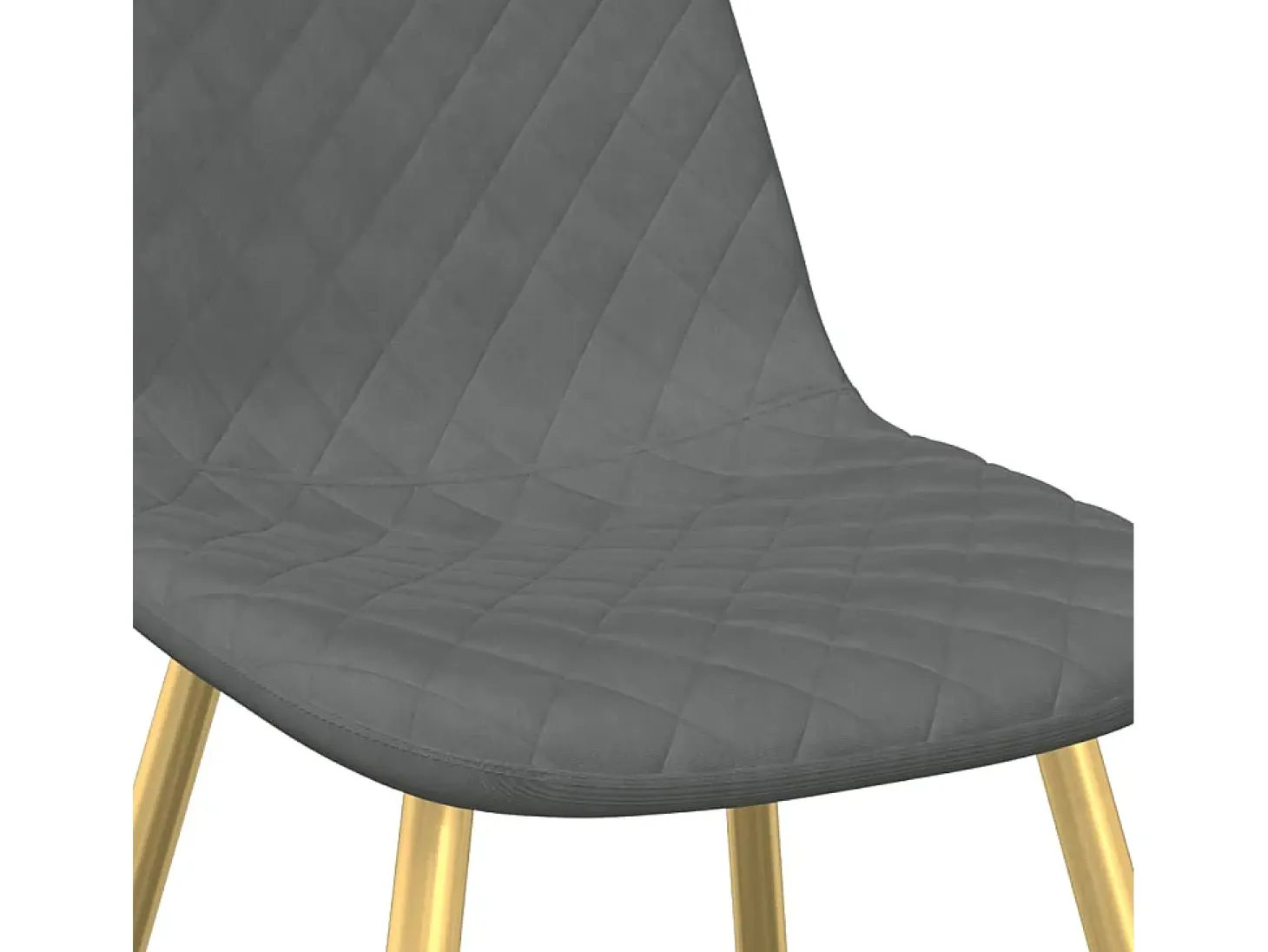 Sillas de comedor 6 unidades de terciopelo gris claro