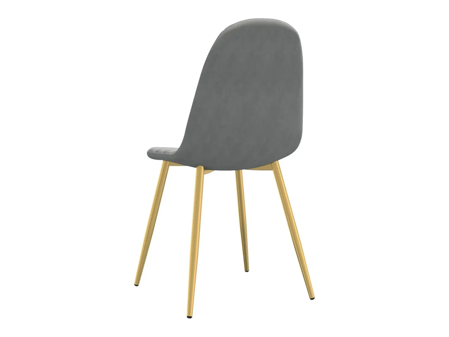Sillas de comedor 6 unidades de terciopelo gris claro