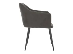 Sillas de comedor 2 unidades terciopelo gris oscuro