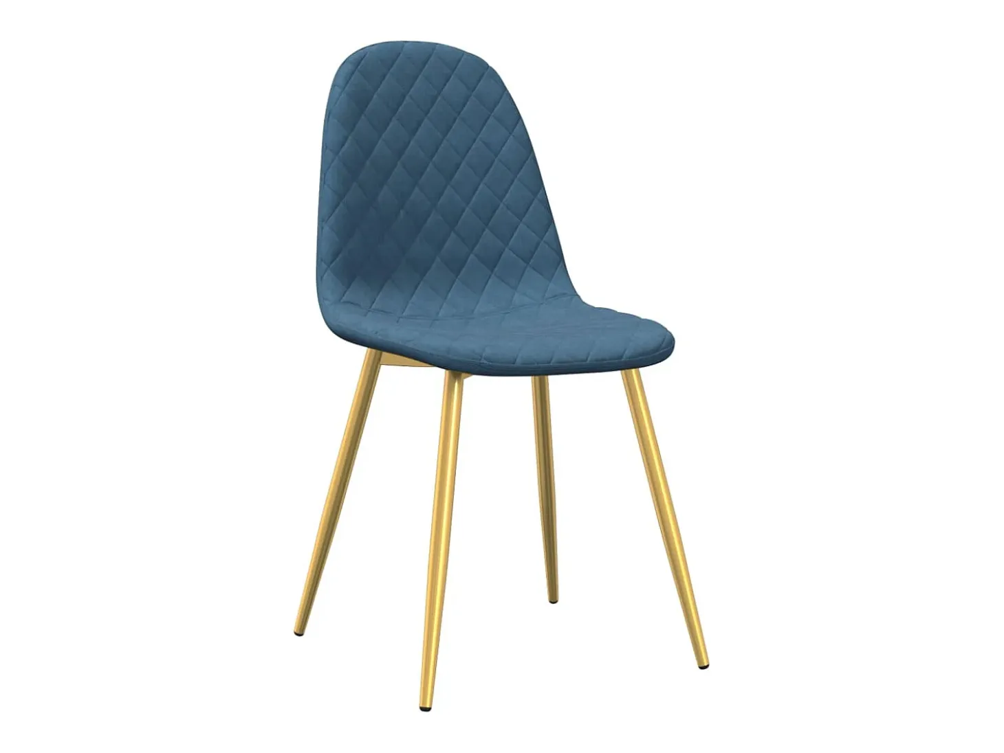 Sillas de comedor 6 unidades terciopelo azul