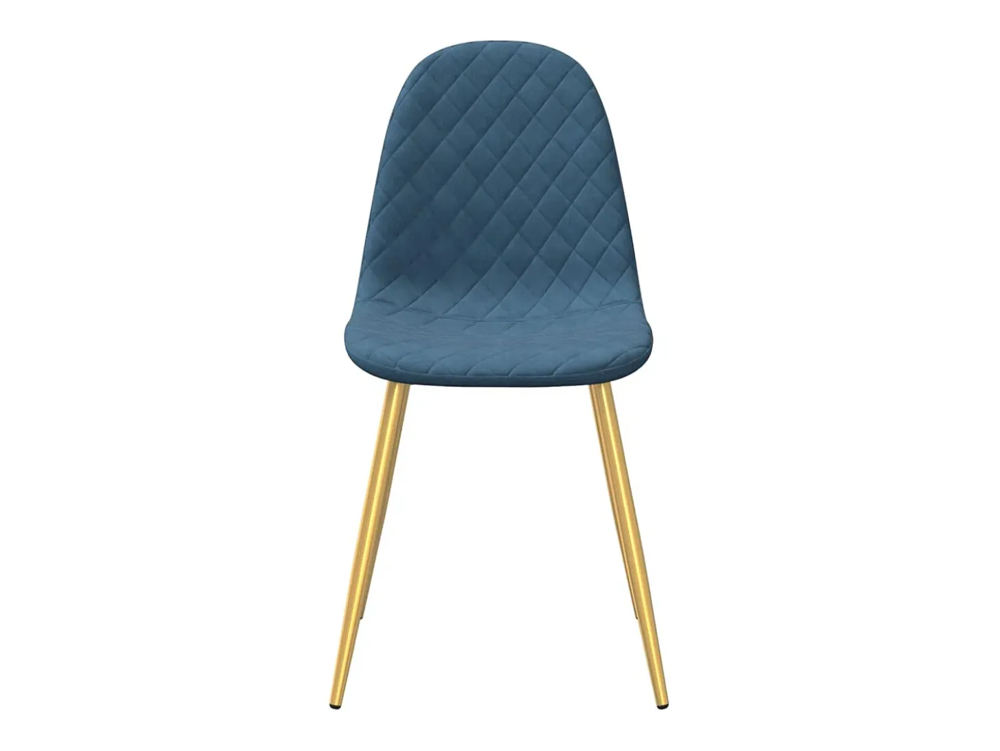 Sillas de comedor 6 unidades terciopelo azul