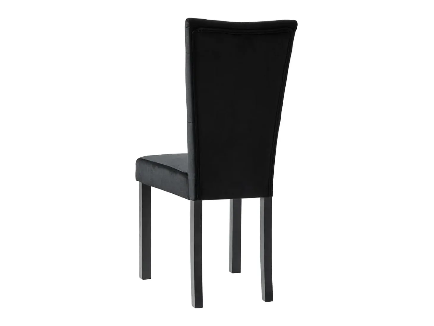 Sillas de comedor 4 unidades terciopelo negro