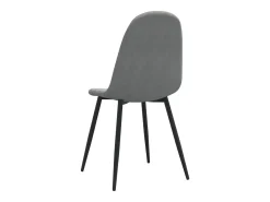 Sillas de comedor 2 unidades terciopelo gris claro