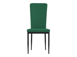Sillas de comedor 4 unidades terciopelo verde oscuro